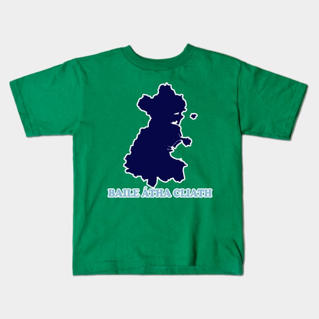 County Dublin/Baile Átha Cliath Ireland Pride Kids T-Shirt by DankFutura